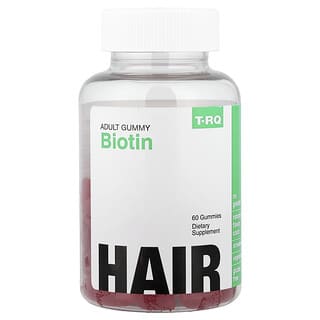 T-RQ, Adult Gummy, Biotin, Strawberry, 60 Gummies (2.5 mg per Gummy)