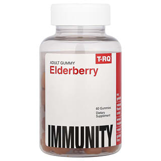 T-RQ, Elderberry, Immunity, Lemon Raspberry, 60 Gummies