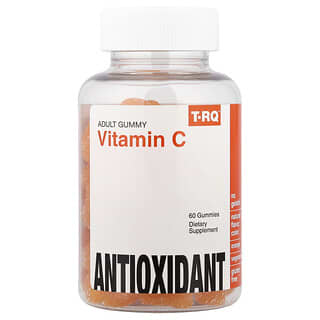 T-RQ, Gommes adultes, Vitamine C, Orange, 60 gommes