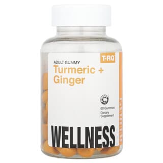 T-RQ, Adult Gummy, Turmeric + Ginger, 60 Gummies