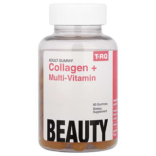 T-RQ, Želé pro dospělé, kolagen + multivitamin, citron, 60 želé