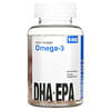 Omega-3-Fruchtgummmis für Erwachsene, DHA + EPA, Zitrone, Orange, Erdbeere, 60 Fruchtgummis