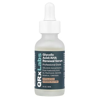 QRxLabs, Sérum régénérant à l'acide glycolique et à l'AHA, 30 ml