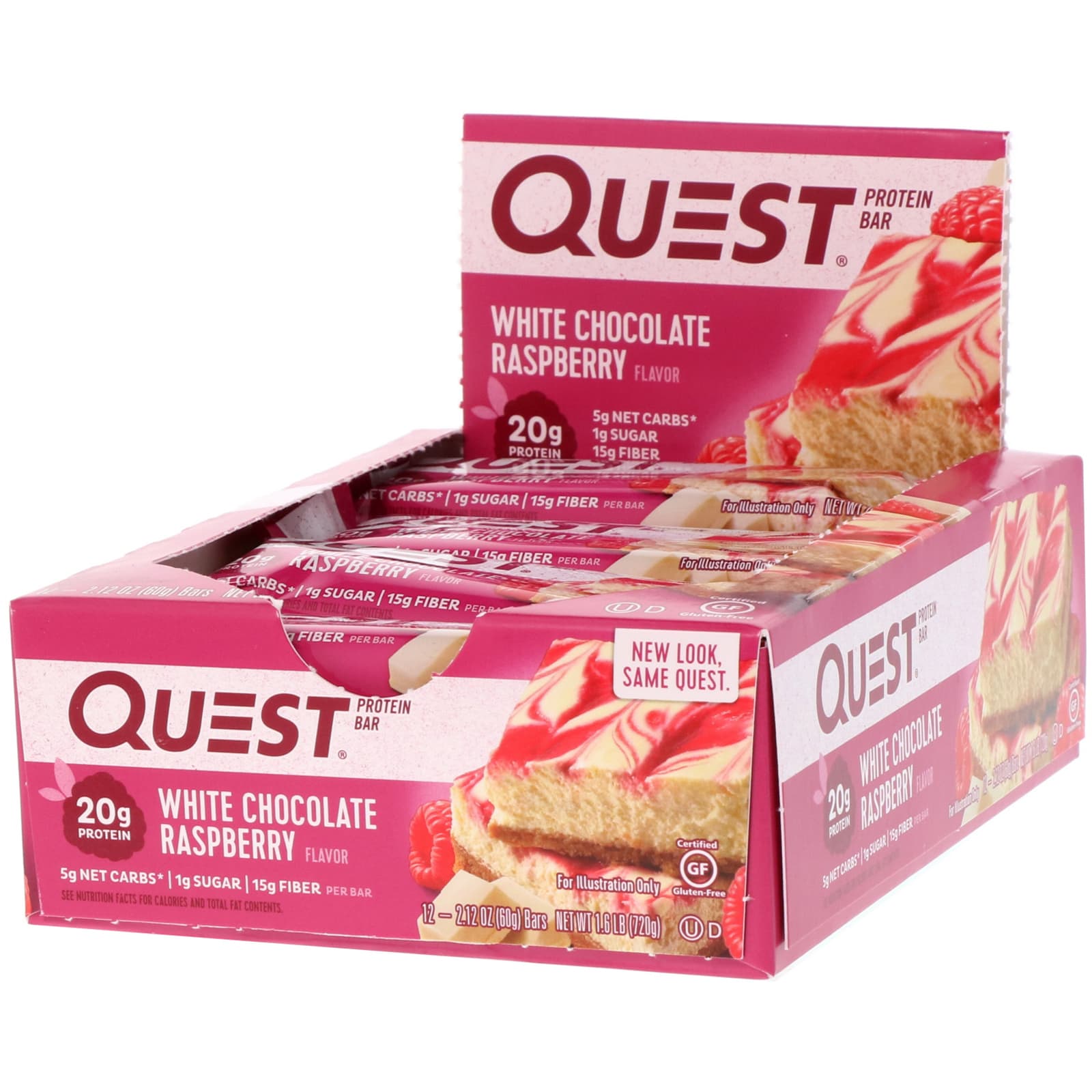 Quest Nutrition, Quest プロテインバー、ホワイトチョコレート 