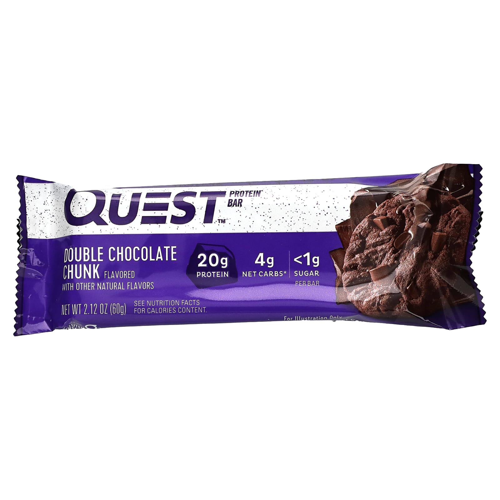 Quest Nutrition, Protein Bar, Double Chocolate Chunk, 12 Bars, 2.12 oz ...
