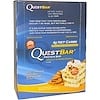 QuestBar, белковый батончик, хрустящая закуска с ванильным и миндальным вкусом, 12 батончиков, 2,1 унции (60 г) каждый