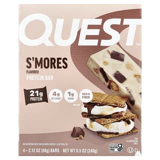 Quest Nutrition, Baton proteinowy, S'Mores, 4 batony po 60 g