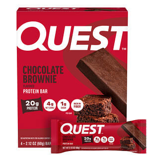 Quest Nutrition, Protein Bar, Chocolate Brownie, 4 Bars, 2.12 oz (60 g) Each