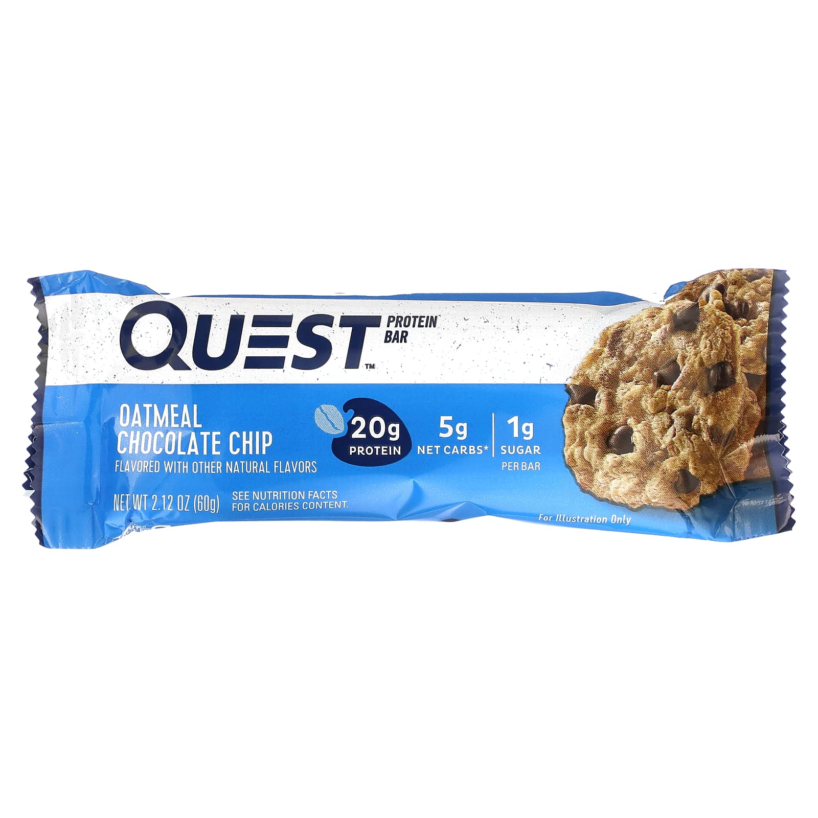 Quest Nutrition, Protein Bar, Oatmeal Chocolate Chip, 12 Bars, 2.12 oz ...