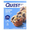 Protein Bar, Blueberrry Muffin , 4 Bars, 2.12 oz (60 g) Each