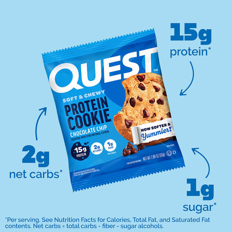 22袋入　クエスト　プロテイン　チップス　Quest クッキー　ダイエット Amazon.co.jp: Quest Nutrition プロテインクッキー、高タンパク質、低