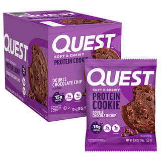 Quest Nutrition, Protein Cookie, двойная шоколадная крошка, 12 штук, 59 г (2,08 унции)