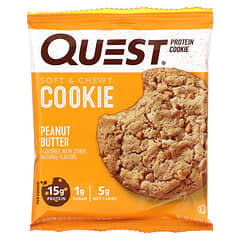 Quest Nutrition, プロテインクッキー、ピーナッツバター、12パック、各2.04 oz (58 g)