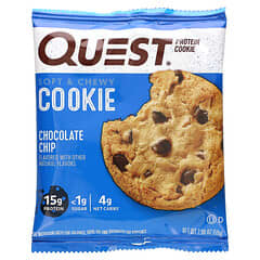 Quest Nutrition, プロテインクッキー、チョコレートチップ、12パック、各59g（2.08オンス）