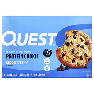 Quest Nutrition, Cookie de Proteína, Gotas de Chocolate, 12 Cookies, 59 g (2,08 oz) Cada