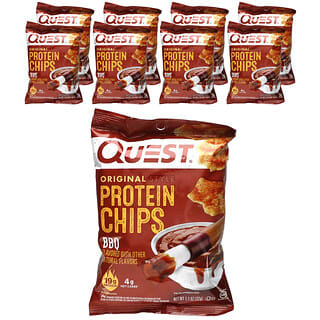 Quest Nutrition, Chips de protéines de style original, BBQ, 8 sacs, 32 g chacun
