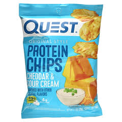 Quest Nutrition, Original Style Protein Chips, Cheddar & Sour Cream, 8 