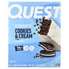 Quest Nutrition, חטיף חלבון, עוגיות פריכות ושמנת, 12 חטיפים, 52 גרם (1.83 אונקיות) כל אחד