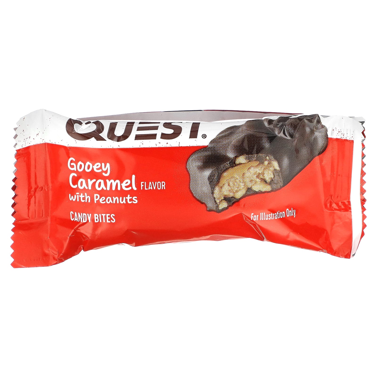 Quest Nutrition, Candy Bites, Gooey Caramel with Peanuts, 8 Bites, 0.74
