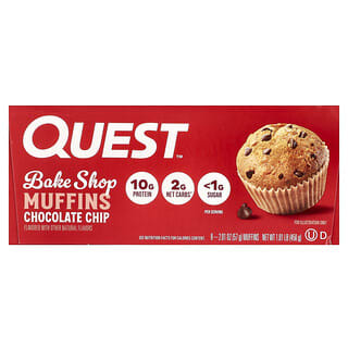 Quest Nutrition, Leipomon muffinssit, suklaahippuja, 8 muffinssia, 57 g/kpl