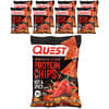 Tortilla Style Protein Chips, Hot & Spicy, 8 Bags, 1.1 oz (32 g) Each
