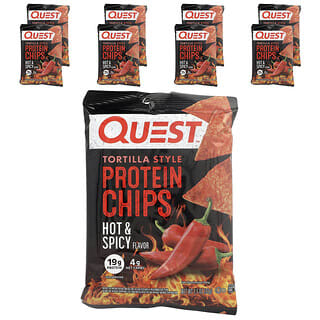 Quest Nutrition, 토르티야식 단백질 칩, 핫 & 스파이시, 8봉, 각 32g(1.1oz)