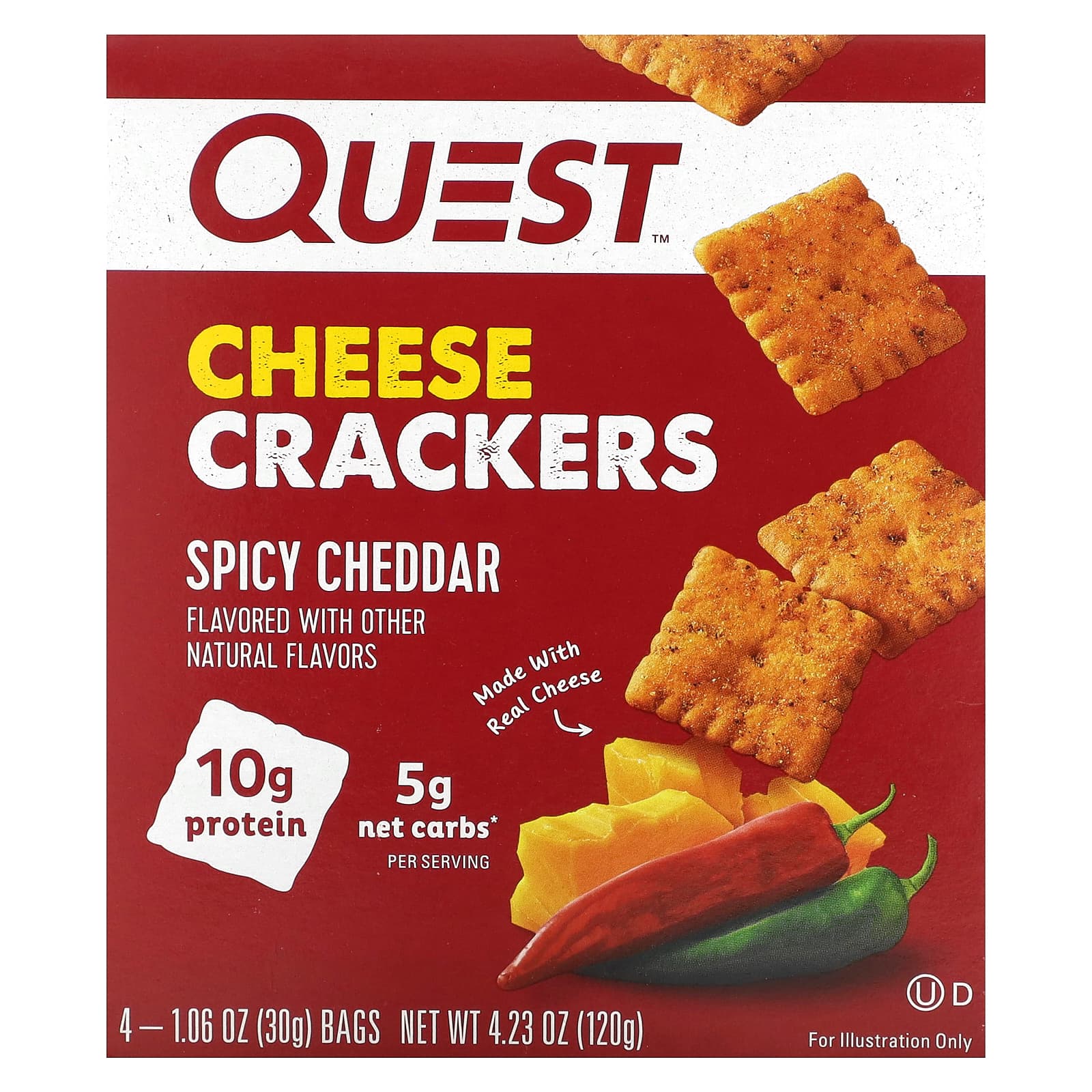 Quest Cheese Crackers, Spicy Cheddar