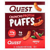 Crunchy Protein Puffs, Spicy, 10 Bags, 1 oz (28.5 g) Each
