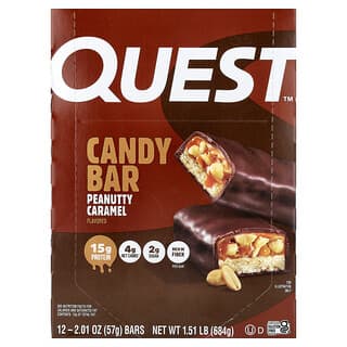 Quest Nutrition, Barretta, Caramello di arachidi, 12 barrette, 57 g ciascuna