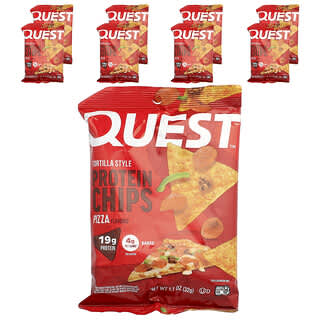 Quest Nutrition, Tortilla Style Protein Chips, Pizza, 8 Bags, 1.1 oz (32 g) Each