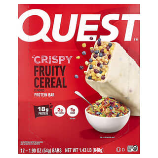 Quest Nutrition, Çıtır, Protein Bar, Meyveli Kahvaltılık Gevrek, 12 Bar, Her Biri 54 g (1,90 oz)