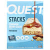 Quest Nutrition, 스택스, 프로틴바, 시나몬 갈색 설탕, 바 4개, 각 67g(2.36oz)
