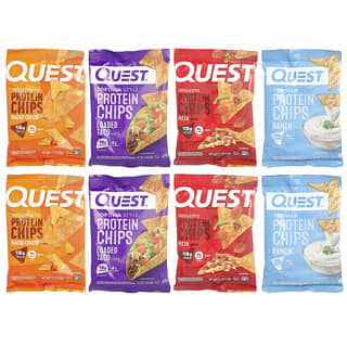 Quest Nutrition, протеїнові чипси в стилі тортилья, різноманітна упаковка, 8 шт. по 32 г (1,1 унції)