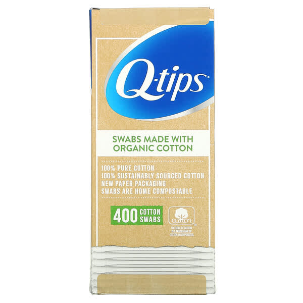 Q-tips, 100% Pure Cotton Swabs, 400 Cotton Swabs