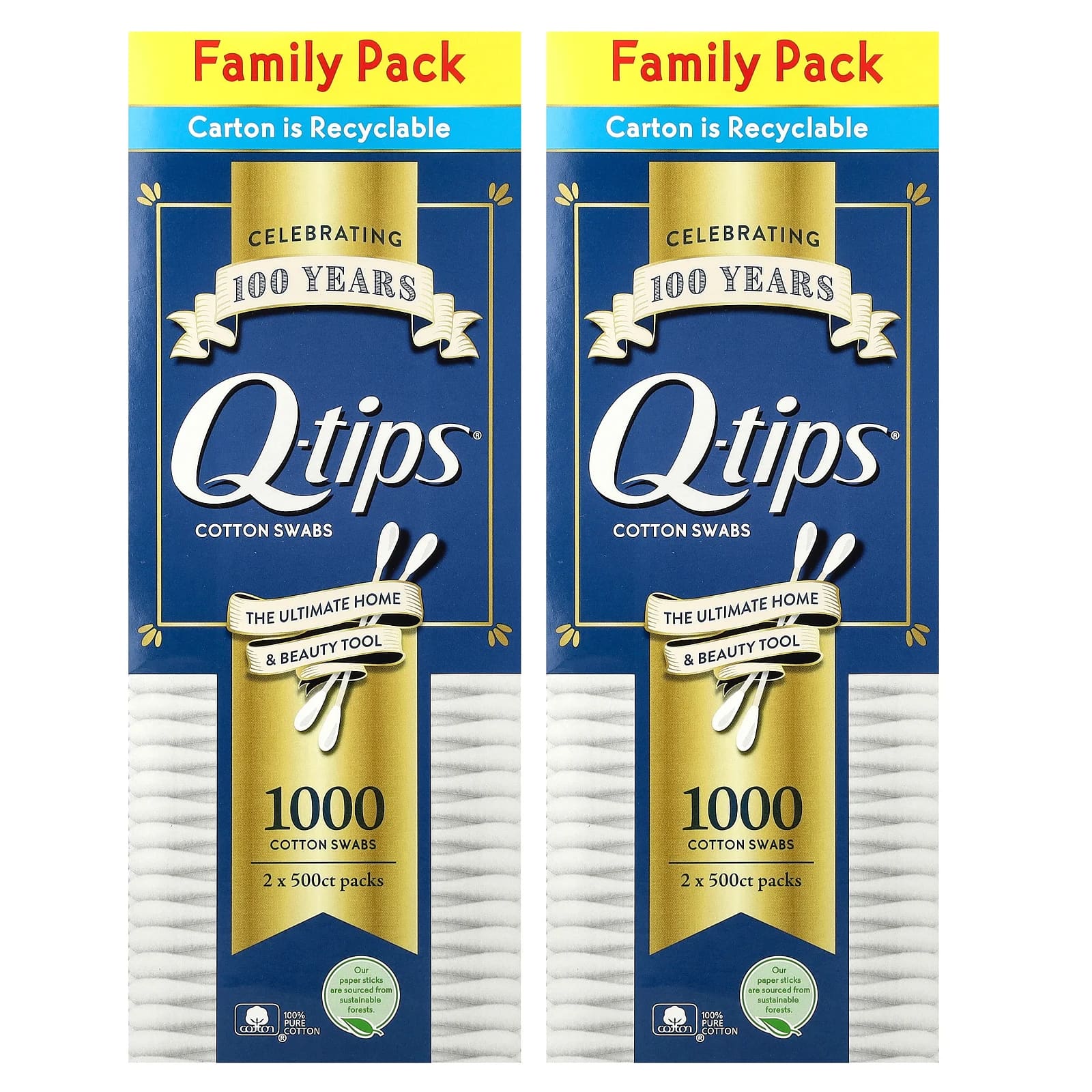 Q-tips Tamponi In Cotone Numero 625 Per Cura Igiene E Bellezza