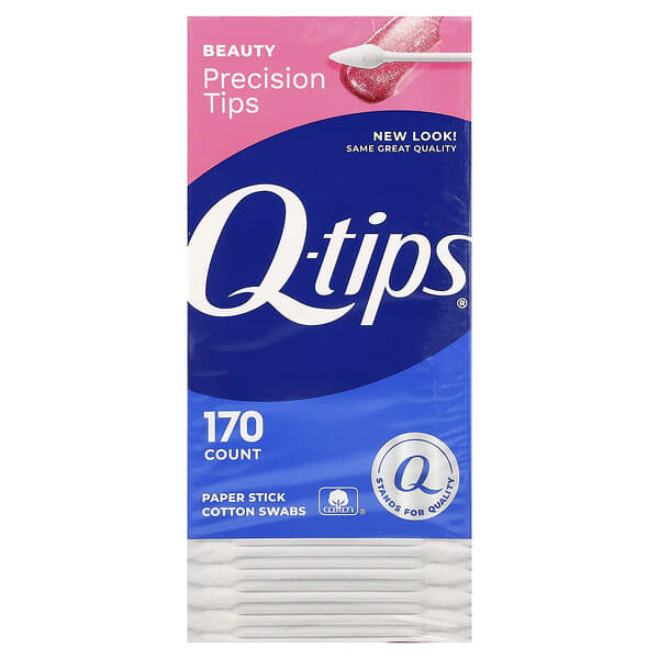 Q-tips, Precision Tip Cotton Swabs, 170 Cotton Swabs