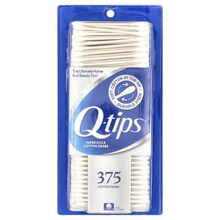 Q-tips, Hisopos de algodón con tiras de papel, 375 hisopos