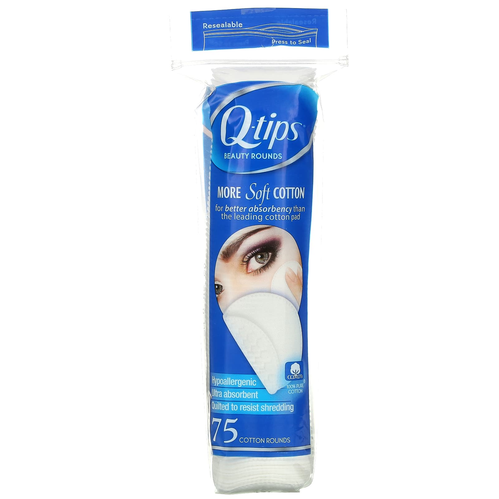 Qtips, Beauty Rounds, 75 Cotton Rounds