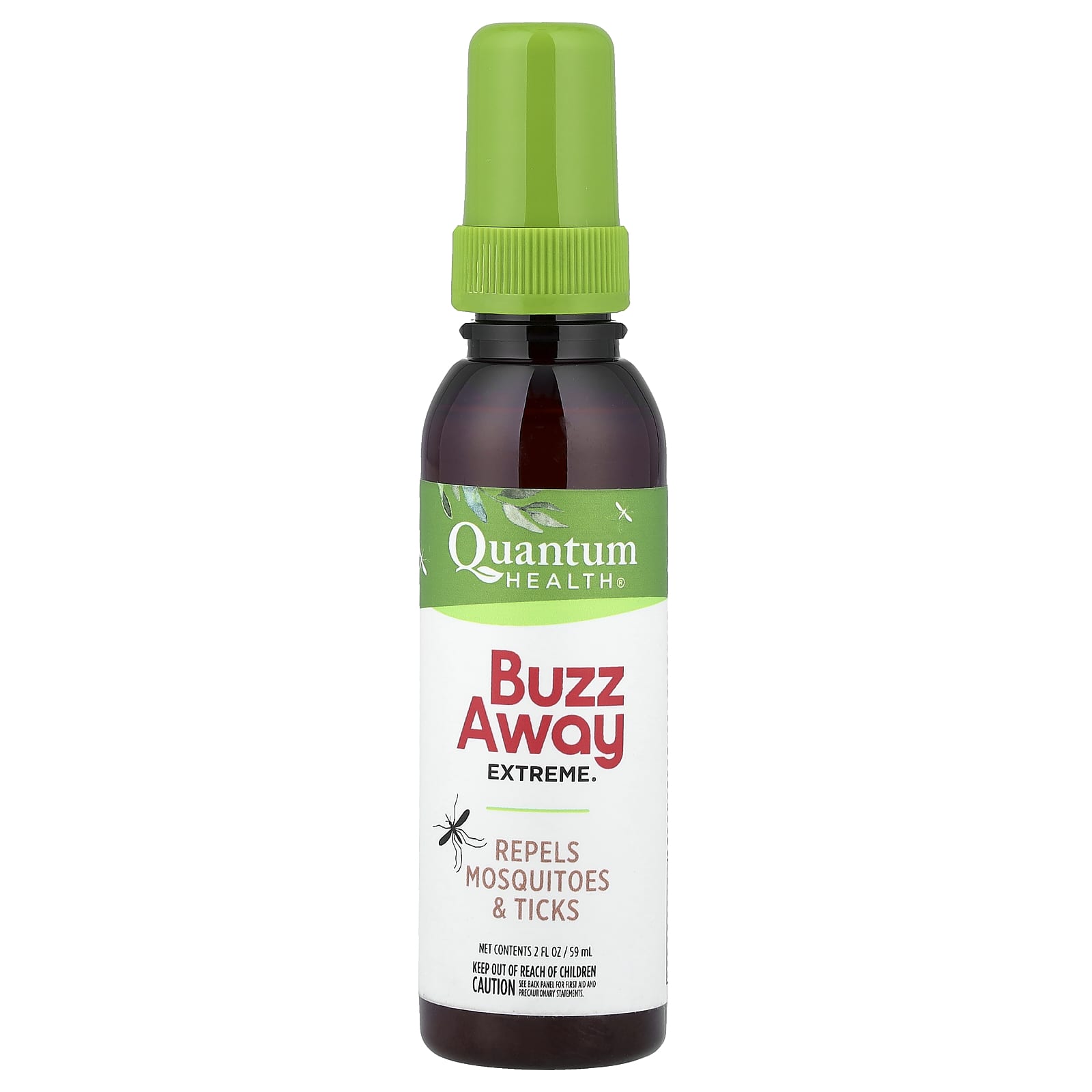 Quantum Health, Buzz Away Extreme®, средство от комаров и клещей, 59 мл (2 жидк. унции)