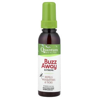 Quantum Health, Buzz Away Extreme，無除蟲菊酯的驅蟲劑，2 液量盎司（59 毫升）