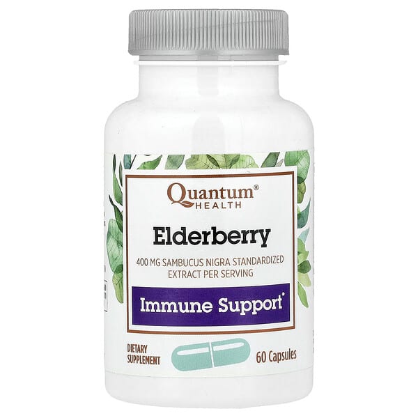 Elderberry, 60 Capsules (200 mg per Capsule)
