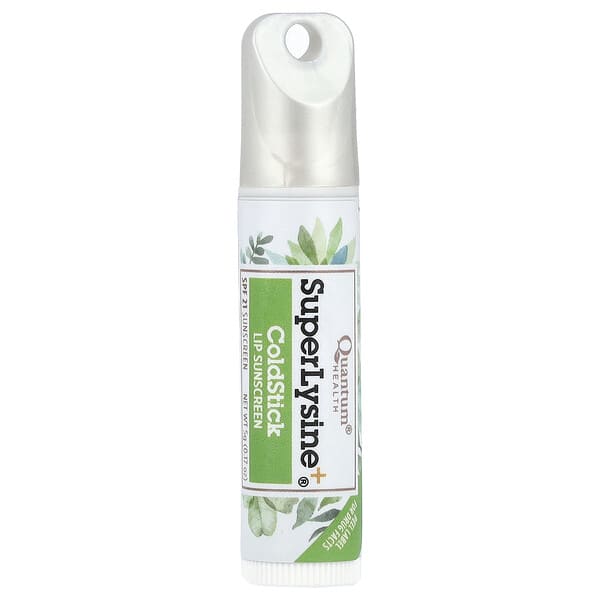 Quantum Health, Super Lysine+®, ColdStick, 립 자외선 차단제, SPF 21, 5g(0.17oz)