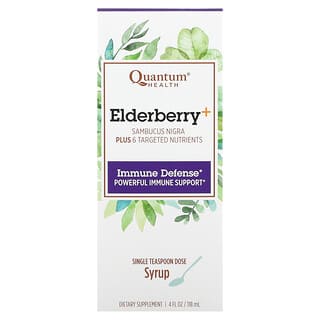 كوانتوم هيلث‏, Elderberry+, Immune Defense, 4 fl oz (118 ml)