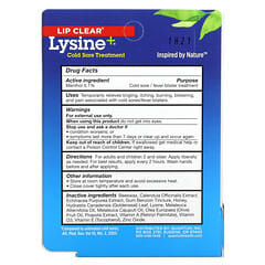Quantum Health, Lip Clear, Lysine +, tratamiento para las boqueras, 0,25 oz (7 g)