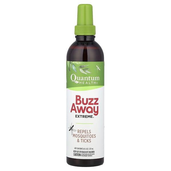 Quantum Health, Buzz Away Extreme®, 모기 및 진드기 방지, 237ml(8fl oz)