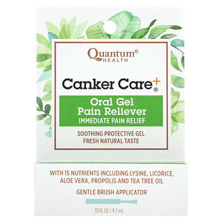 Quantum Health, Canker Care +, Analgésico bucal en gel`` 9,7 ml (0,33 oz. Líq.)
