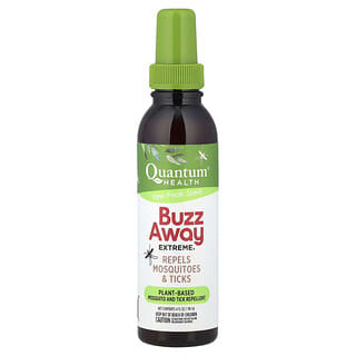 Quantum Health, Buzz Away Extreme®, Repele mosquitos y garrapatas, Frescura, 118 ml (4 oz. líq.)
