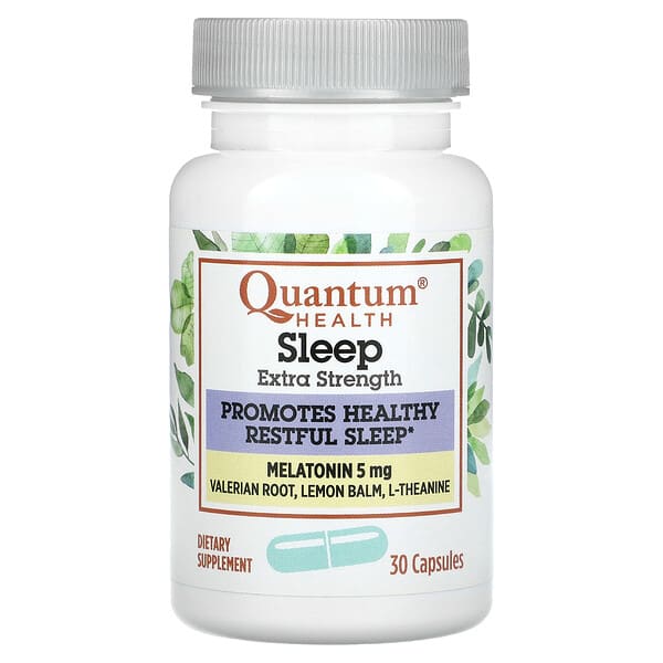 Quantum Health, Sleep, 멜라토닌, 캡슐 30정