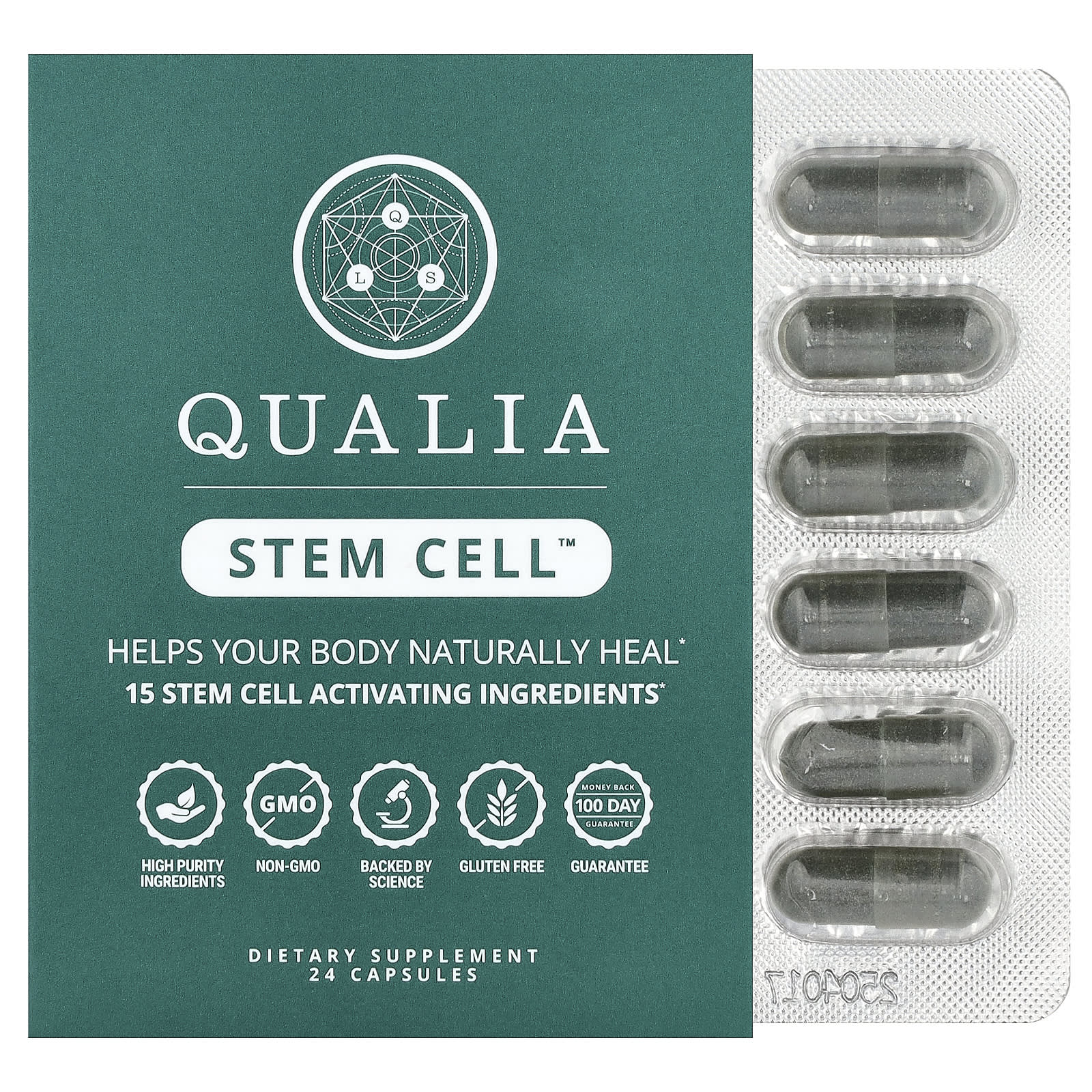 Qualia, Stem Cell™, 24 капсулы