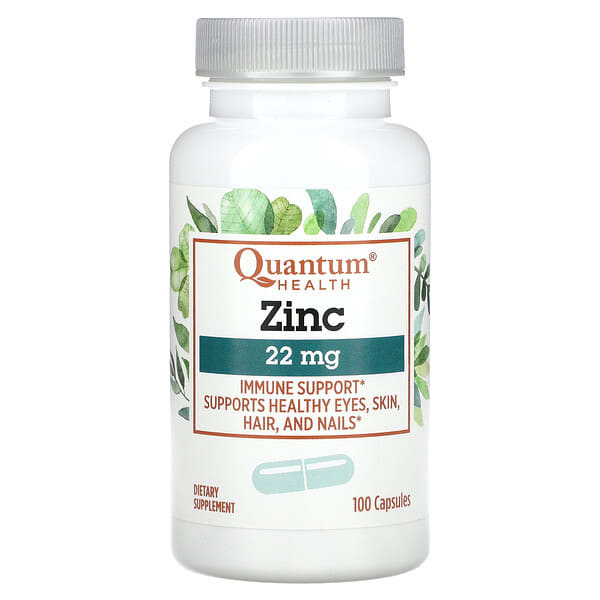 Quantum Health Zinc, 22 mg, 100 Capsules